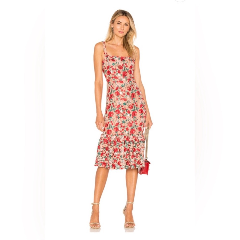 Lovers + Friends Floral Midi Dress